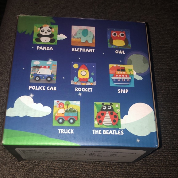 8 Pack Wooden Puzzles for kids 12+Months - Picture 2 of 2